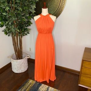 Halter Top Maxi Dress w/cape - Size S or XS